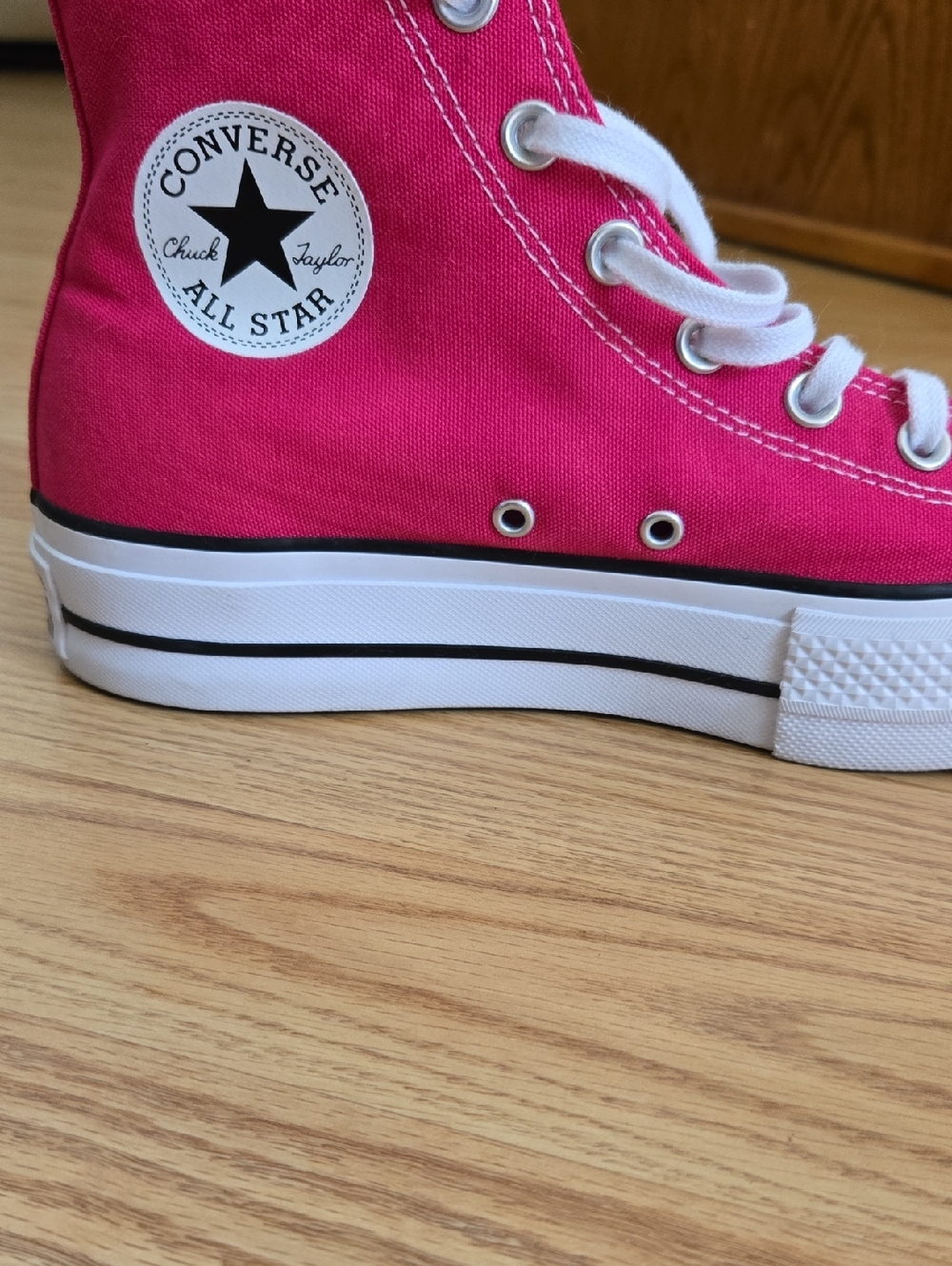 Converse Pink High Top Sneakers - Picture 6 of 6